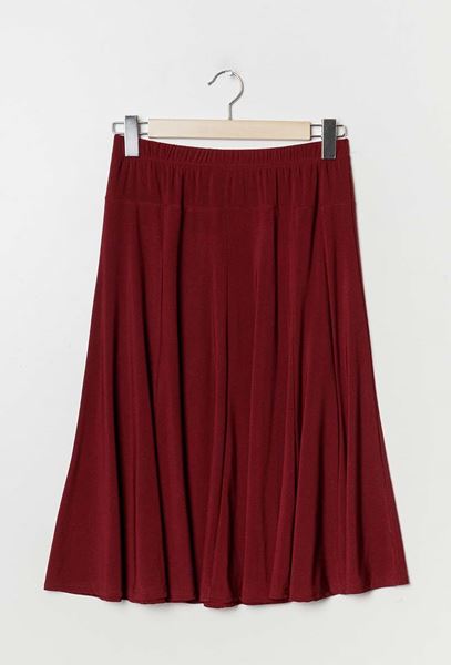 Picture of BURGUNDY SKATER SKIRT